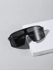 Vintage Oversized Sunglasses for Men, Fashion Casual Style, Perfect for Daily Wear and Outdoor Activities, Trendy Leisure Accessory