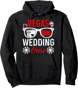 Vegas Wedding Crew Bachelor party Las Vegas Pullover Hoodie - Elizabethtej Shop 41B0DHQ59MNJ