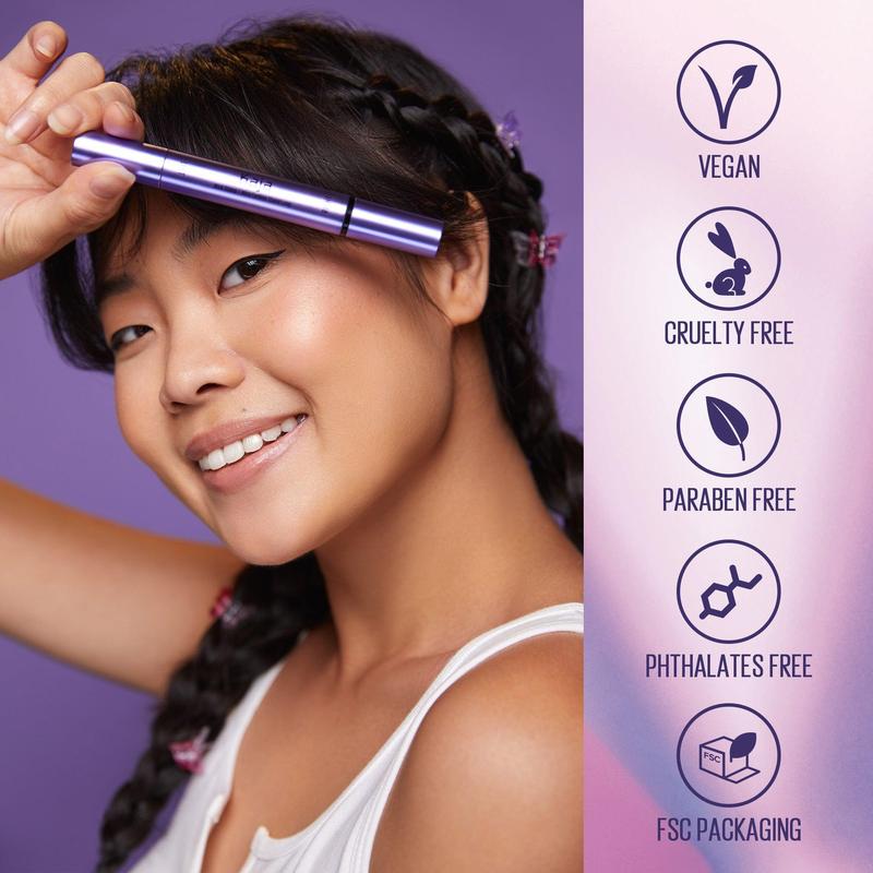 Kaja Korean Wink Stamp & Pen 2-in-1 Eyeliner (Long) l Waterproof Wing Eyeliner l Eye Irritation Tested, Long Lasting Pencil, Color stay, Long wear Liquid Makeup Eyeliner K-Beauty Cosmetic, Lasts All Day & Night Lipliner
