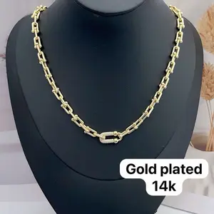 GARGANTILLA ELEGANTE 14k Gold Plated Necklace - Luxurious Chain Design for Everyday Wear