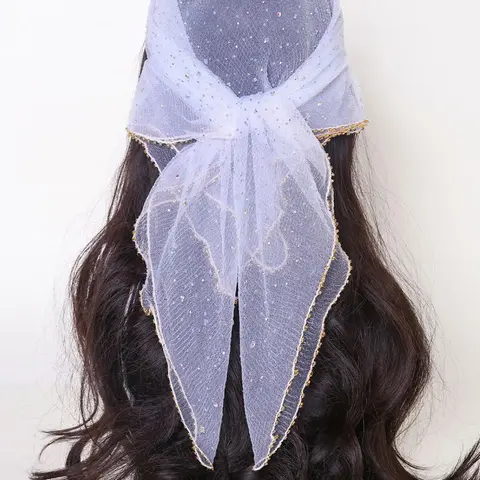 Women's Elegant Rhinestone Decorated Headscarf, Fashion Hair Scarves, Casual Versatile Turban Hijab, Fashionable Hair Accessories for Women & Girls, Shawl Wrap, Boho Style Scarf, Decorative Scarf, Turban Wraps, Shawls and Wraps