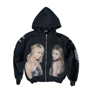 ASHLEY Twins Hoodie - Hooded Figure Sweater for Men - Long Sleeve Casual Pullover