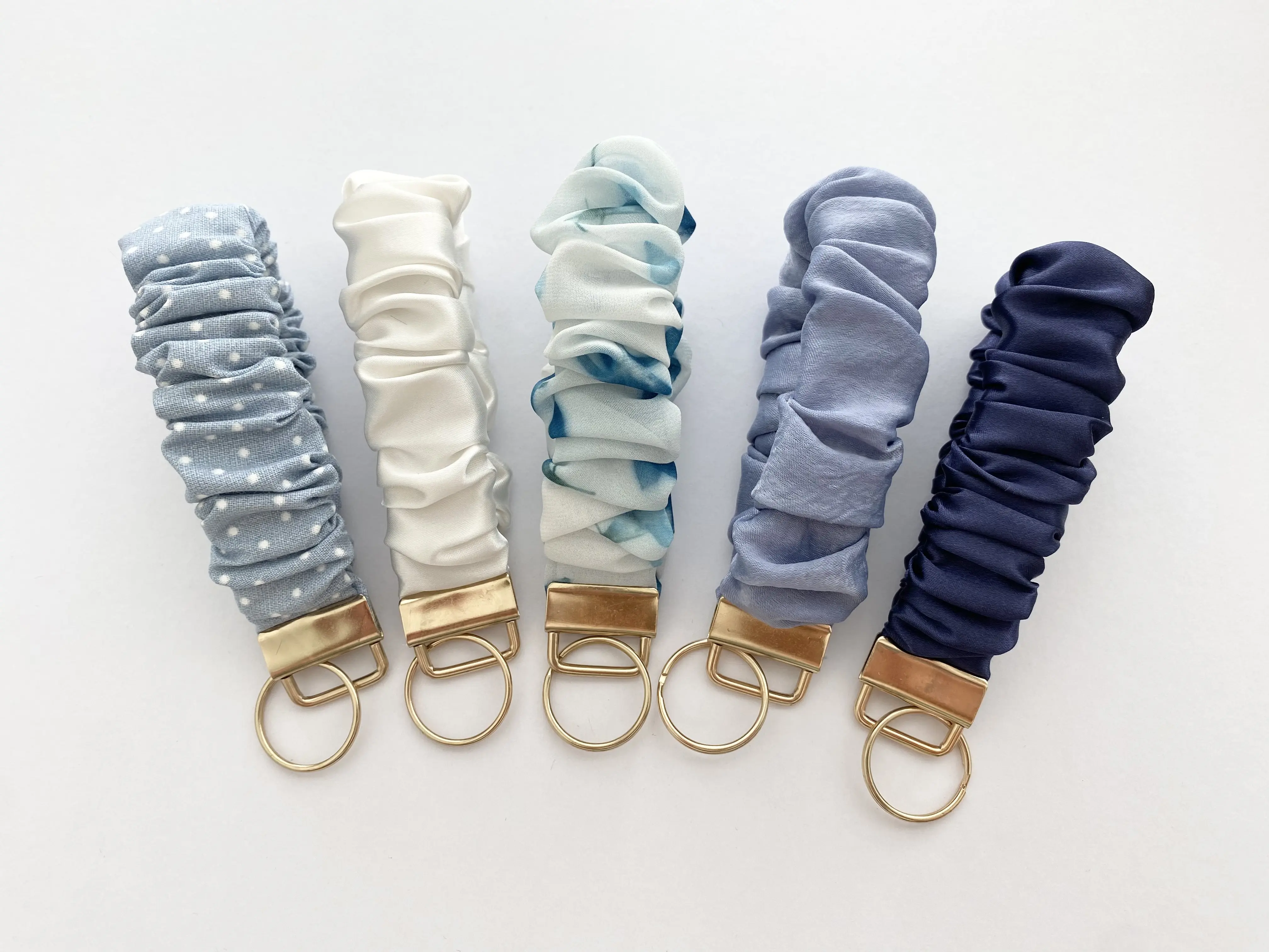 Scrunchie Wristlet Keychain, teacher gift, key fob keychain, scrunchie keychain, wristlet keychain, cute keychain wristlets