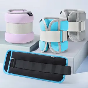 Ankle Wrist Weights Set (1-20 LBS) - Adjustable Leg Weights for Walking, Running, Pilates, Yoga, Strength Training & Rehabilitation Exercises gym ring