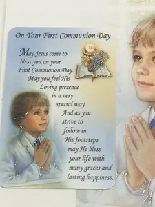 Boys Deluxe First Holy Communion Greeting Card