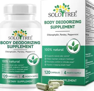 Chlorophyll Capsules | Internal Body Deodorant Supplement for Men & Women | Natural Odor Control for for Body Odor, Fresh Breath,Immune Support,Vegan(120 Caps)