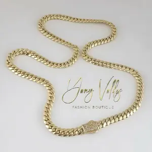 8MM Monaco Cuban Chain & Bracelet Set for Women | 18” Necklace + 7” Bracelet
