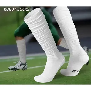 Scrunch Sport Socks 1/2 Pairs Extra Long Padded Mens Youth Boys Soccer Socks with Compression Support & Honeycomb Padding for Athletic Performance Slouchsocks