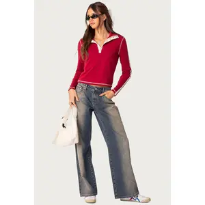 Raelynn Washed Low Rise Baggy Jeans