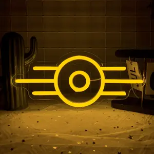 Fallout Neon Sign Gaming Led Neon Sign Fallouts Merchandise Light for Game Room Bedroom Man Cave Wall Decor Fallouts Merchandise USB Powerd Fun Gift for Gamer Man Boys