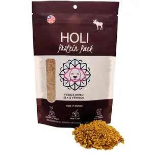 Elk/Venison Freeze- Dried Dog Food Topper with Probiotics
