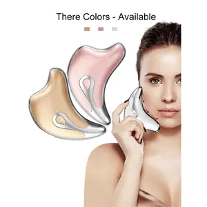 Gua Sha Scraper Facial Massager Face Lifting Slimming LED Light Microcurrent Skin Rejuvenation Electric Body Gouache Massage