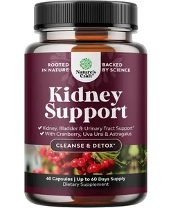 Advanced Kidney Support Supplement - Kidney Cleanse Detox & Repair Cranberry Extract Capsules with Uva Ursi, Stinging Nettle & Astragalus for Kidney Health - Urinary Tract Health - 60 Caps