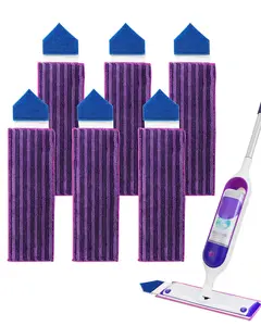 [FREE SHIPPING]KEEPOW Reusable Power Mop Refill Pads for Swiffer Power Mop for Wood Floor Cleaning, Machine Washable Microfiber Mop Pads for Wet and Dry Use