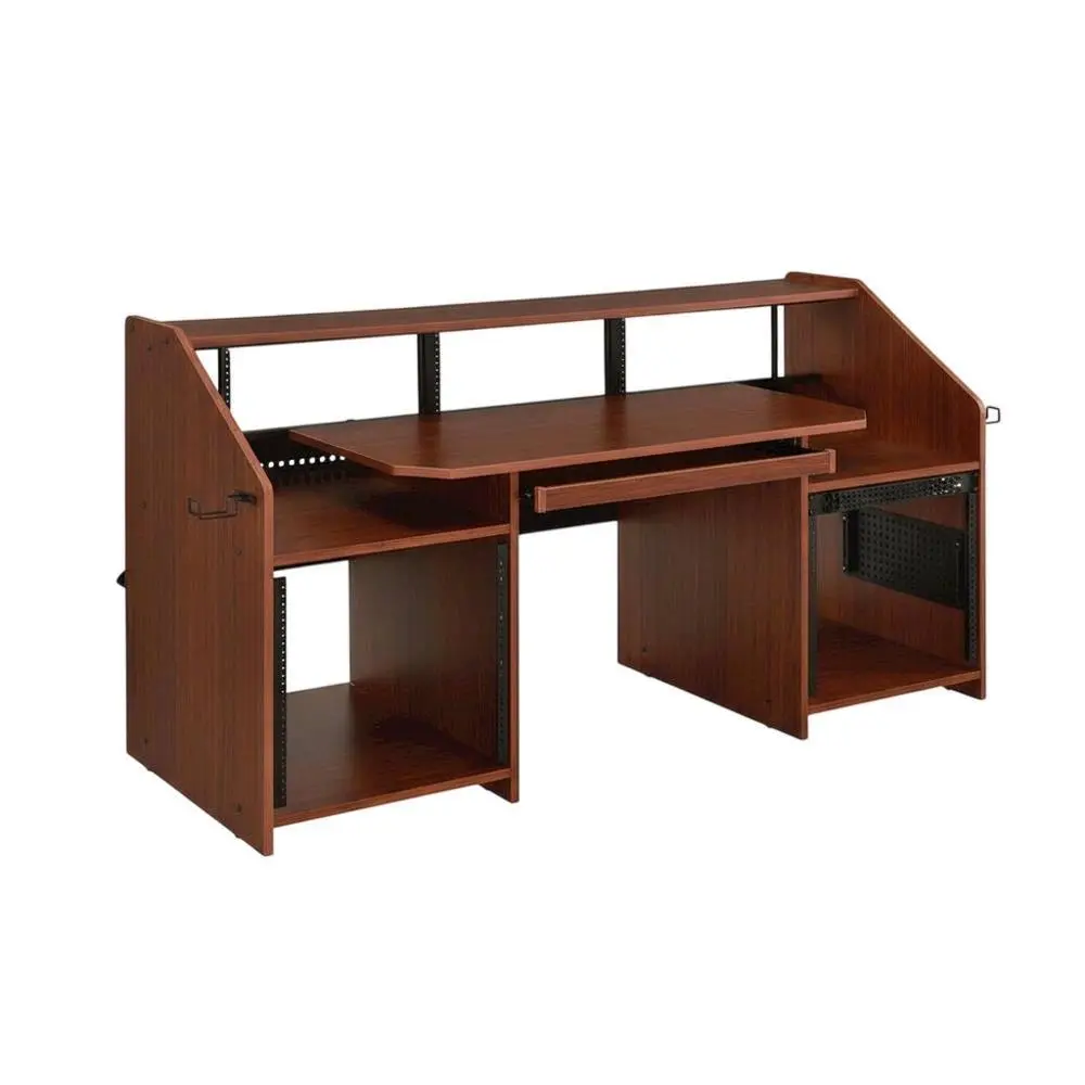 Industrial Style Rectangular Office Desk with Metal & MDF Construction, Sturdy Base, and Ample Space for Commercial Workspaces