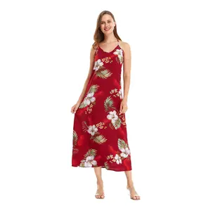 Women's Sweetheart Dress in Pineapple Garden Red