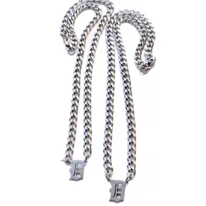 Detroit “D” Pendant Necklace | Stainless Steel Cuban Link Chain | Unisex Streetwear Jewelry