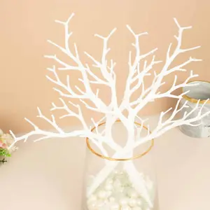 10-Pack Artificial Manzanita Tree Branch 14" White