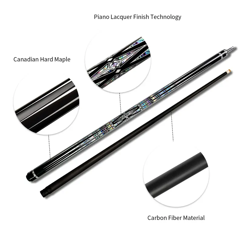 JIAN YING YFEN 2026 NEW Carbon Fiber 1/2 Billiard Cue 58-inch 11.5