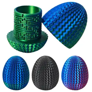 3D Printed Surprise Egg, 3 Counts/set Creative Gift Box, Unique Fun Gift for Birthday, Festival, Party Supplies, Party Favors