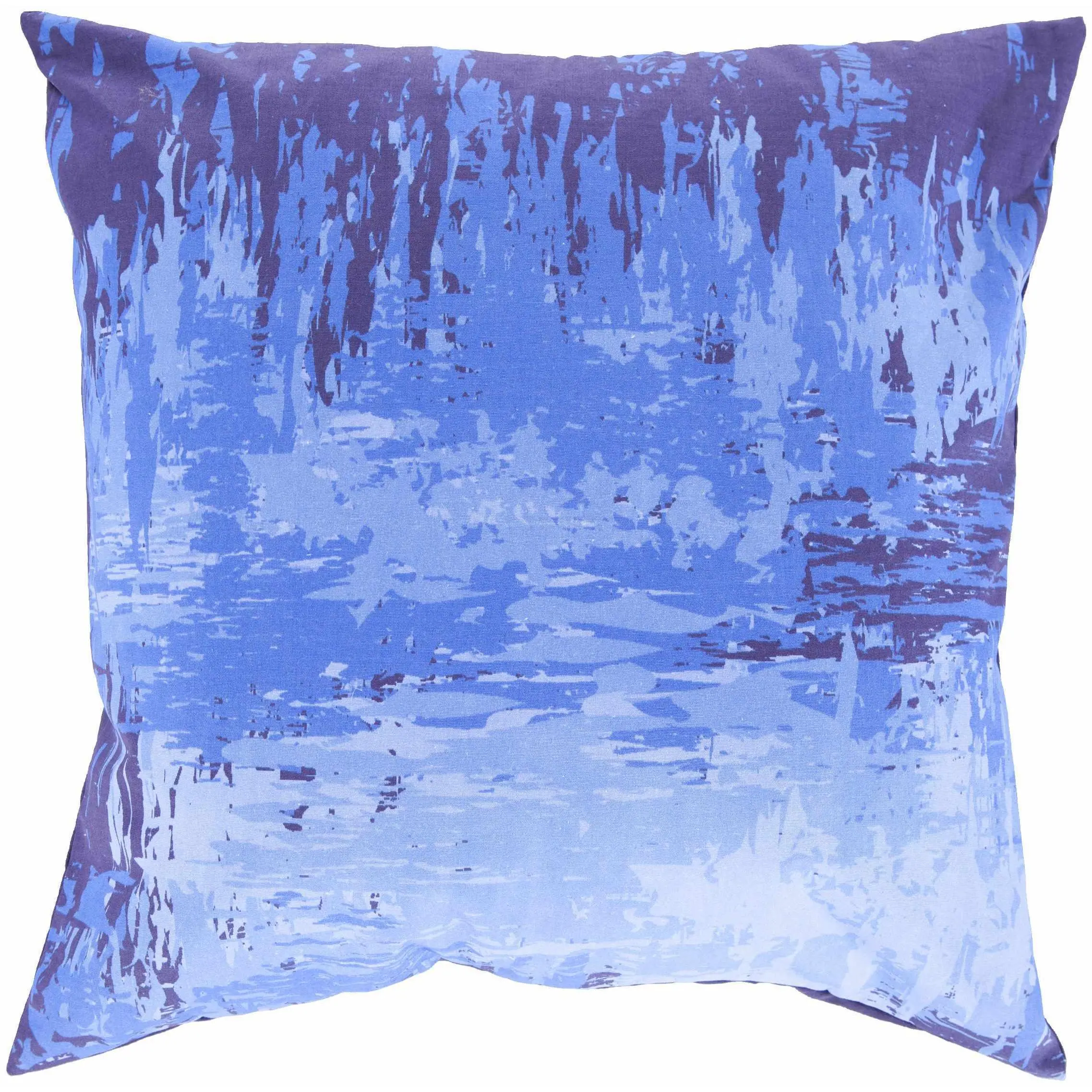 Laguna Navy Blue Abstract Home Decorative Cushion, Accent Pillow - Clearance
