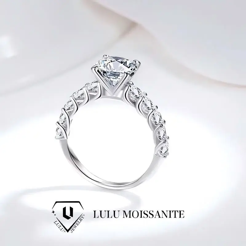 【#M242】 (Alice) 925 Sterling Silver Synthetic Moissanite rings 【#M242】 (Alice) 925 Sterling Silver Synthetic Moissanite rings