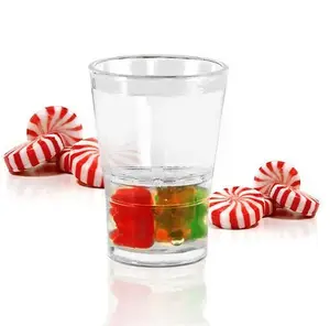 2oz Infusion Acrylic Shot Glass, Kitchenware Drinkware for Beverage, Fruit Serving