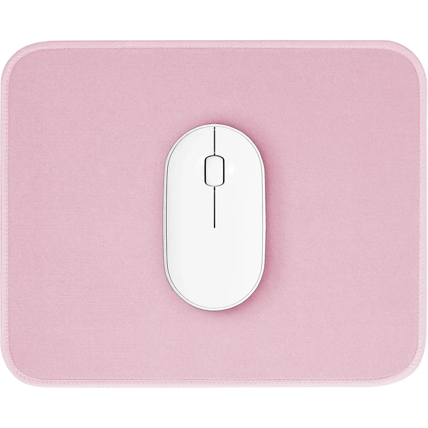 Pink Mouse Pad, Nice and Cute Mouse Pad, Splash-Proof Textured 10.2 x 8.2Inch, Stitched Edge Non-Slip Waterproof Rubber
