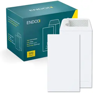 500 Pack #7 Self Seal Small Cash Envelopes, White Peel & Seal Coin Envelopes for Cash, Credit Cards, Gift Cards, Seeds, Small Parts Storage, 28 lb Paper