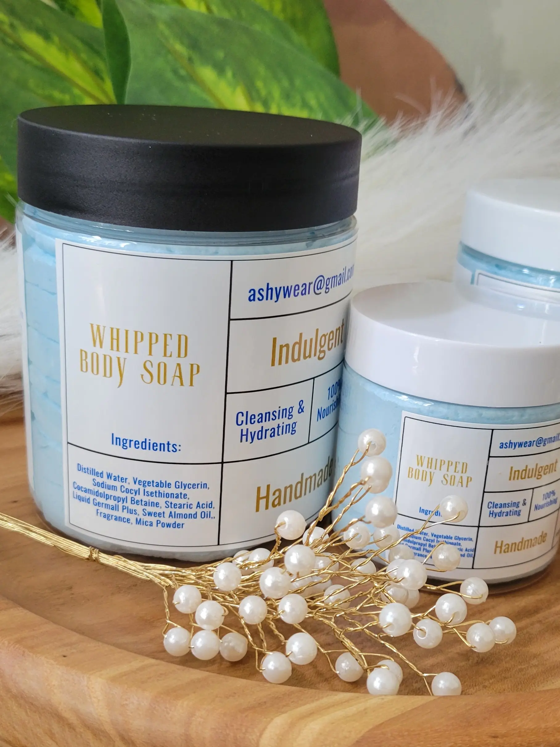 WHIPPED BODY SOAP, Hydrating Bath & Shower Cleanser for Daily Personal Care