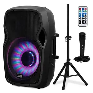 Acoustic Audio by Goldwood AA15LBS 15 Inch 1000W Bluetooth LED Speaker System Acoustic Audio by Goldwood AA15LBS 15 Inch 1000W Bluetooth LED Speaker System