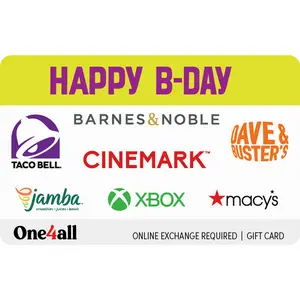 One4all Happy B-Day eGift Card | Birthday Gift for Many Brands