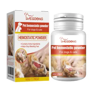 Yegbong Pet Care Powder for Dogs and Cats Mild Skin Wound Cleaning & Care Powder for Pet Skin Irritation Relief Fast-Healing Pet Powder
