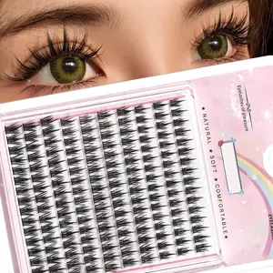 Reusable Self Adhesive Eyelashes DIY Cluster Lashes for Gift, 1 Box Mixed Length Natural Look Eyelash Extensions, Eye Makeup Product for Women & Girls, DIY Dramatic Lashes