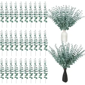 30 Pack of Artificial Eucalyptus Branches, Artificial Eucalyptus Leaves, Silver Dollar Plants, Artificial Eucalyptus Stem, Advent Wreath Decoration for Home, Table Decoration, Wedding Parties,Automotive & Motorcycle