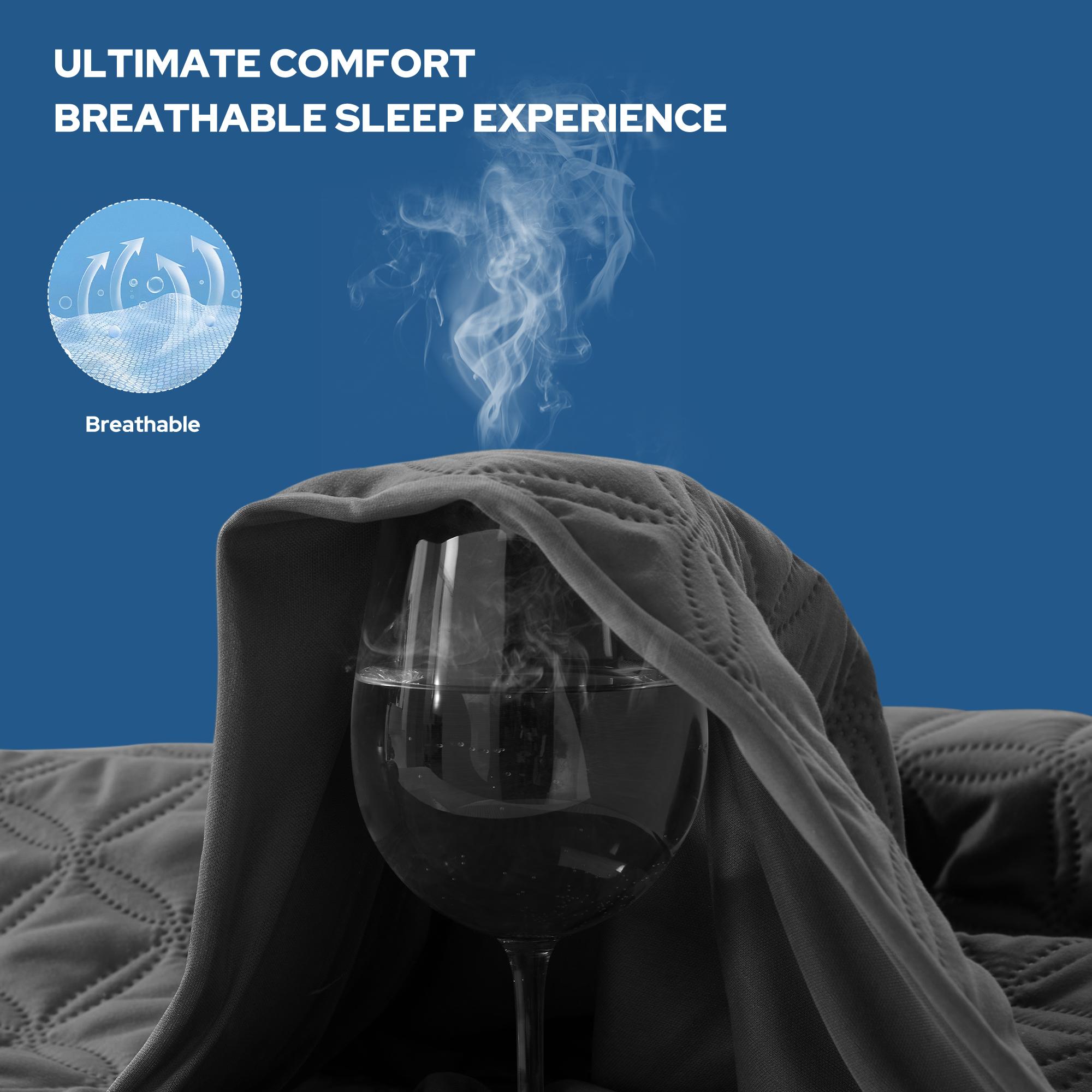 SpringGlowUp【BEDLORE】Summer Cooling Breathable Small Copper Coins Mattress Pad, 6-18'' Deep Pocket, Soft TPU Waterproof & Breathable, Ideal for Home, Guest Room & Daily Use