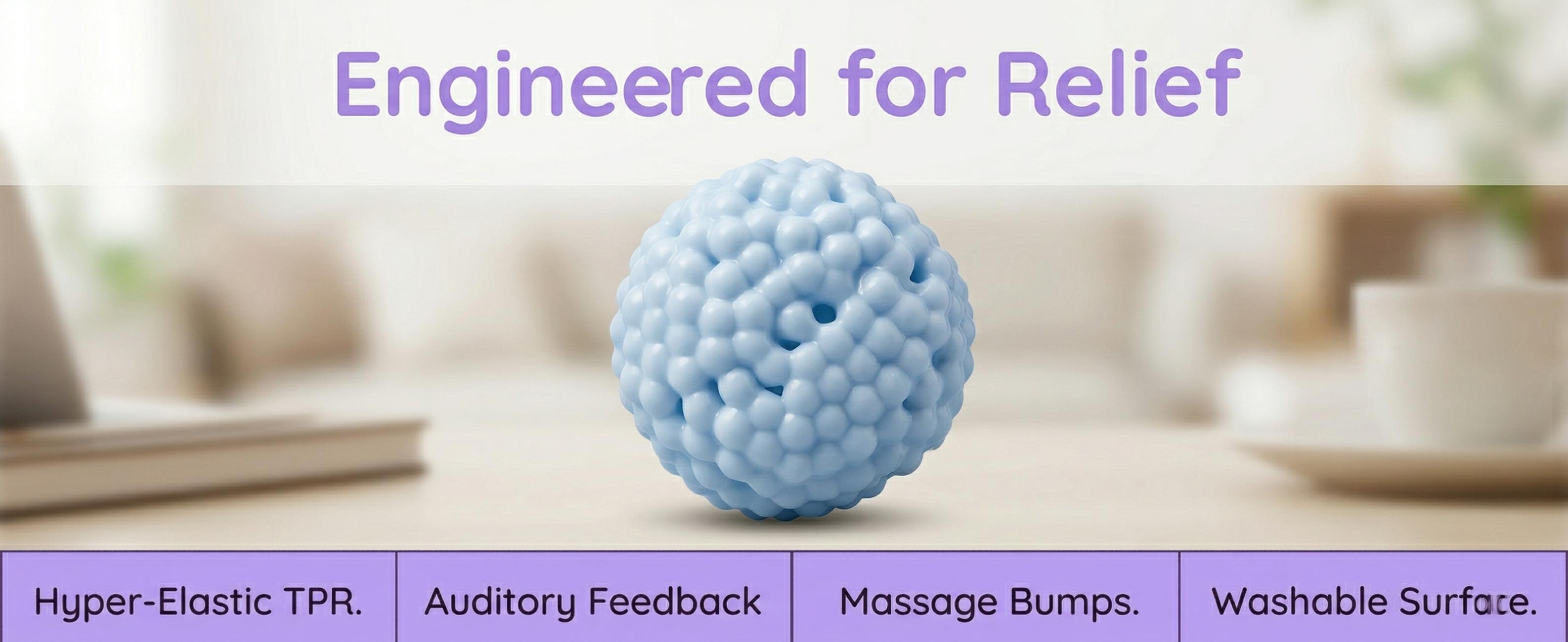 Cute Bubble Pop It Squeeze Ball, Fidget Toy with Soft Inner Ball, Stress Relief Sensory Toy for Anxiety, ADHD, Autism, Kids & Adults, Party Favor Gift