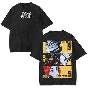 Samurai Champloo Tee, Mugen, Jin, Fuu Kasumi Unisex T-Shirt Fashion Cotton, Full Colors, Full Sizes, For Men, For Women
