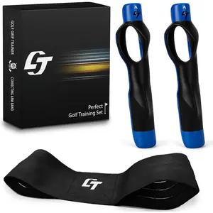Golf Grip Trainer 2 Pack with Swing Correcting Arm Band, Golf  Aid, Golf Grip Kit,Grip Trainer Golf Club to Help  Correct Hand Position