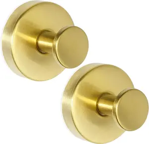 2 Pack Heavy Duty Suction Hooks | Waterproof 304 Stainless Steel, No Damage Removable Wall Hooks for Home Organization