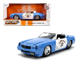 Jada 1:24 1979 Chevrolet Camaro Z28 Highway Drag Blue/White Diecast Model Car