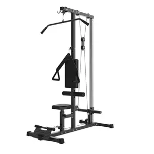 Free-Standing LAT Pulldown Cable Machine – Adjustable Functional Trainer for Home Gym Strength Training