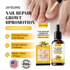 JAYSUING Nail Repair and Strengthening Strong Repair Ginger  Care Support Repair Hand and Foot Soft Whitening Moisturizing Lotion Onychomycosis