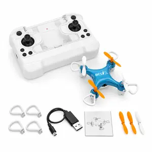 Mini Drone for Kids, Small Pocket Remote Control Quadcopter with Altitude Hold, One Key Takeoff/Landing, 360° Flip, LED Light RC Plane Educational Toy for Boys Girls Beginners, Black