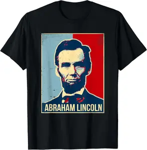 Abraham Lincoln President Tshirt T-Shirt Pure Cotton Graphic Tees Menswear Top: Gifts for Men & Women
