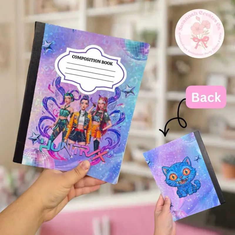 Kpop-Themed Composition Notebook
