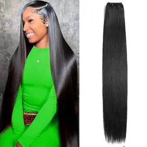 CHICHIFLOW Straight Bundles Human Hair 16-26 Inch Brazilian Straight Hair Bundles 100% Unprocessed Virgin Hair Weave Bundle Human Hair Extensions for Women Trippy Hair Bundle Natural Color