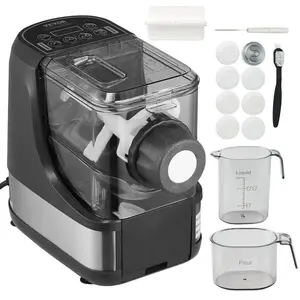 fathersdaygift VEVOR Electric Pasta Maker, 150W Automatic Noodle Maker Machine with 8 Pasta Shapes, 4 Intelligent Modes, 500g Flour Capacity Pasta Maker Machine with Measuring Cups, Cleaning Brush for Home Kitchen