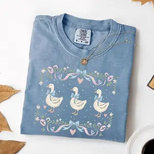Comfort Colors 1980s Vintage Blue Ribbon Goose Tee, Animal Lover Shirt, Cute Gift for Her - TrendWear USA