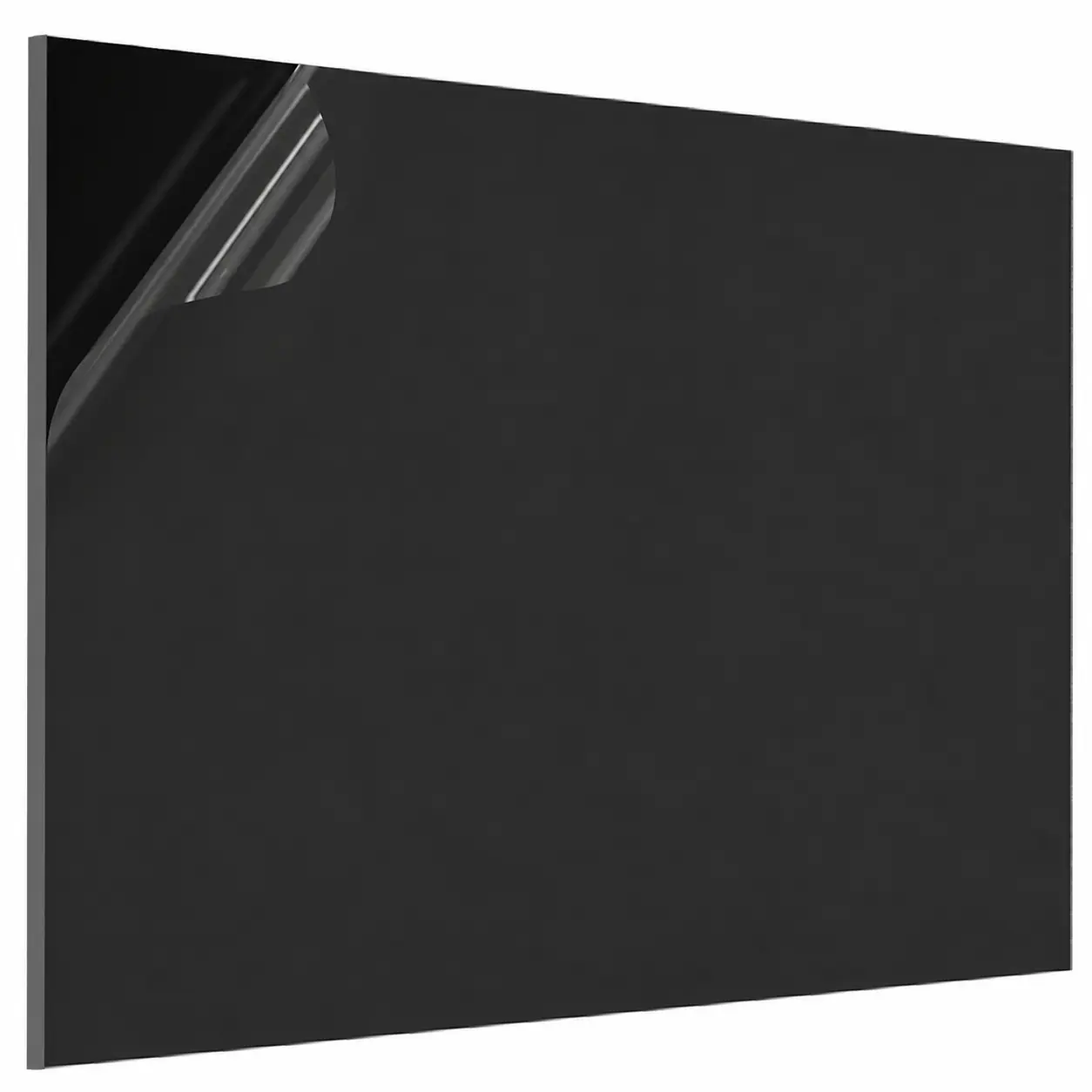 CREGEAR ABS Plastic Sheet 1/8 Inch Thick (3mm) - 12" x 8", Black Waterproof Rigid Thermoplastic Board for Signs, Crafts, DIY Projects (Pack of 1)